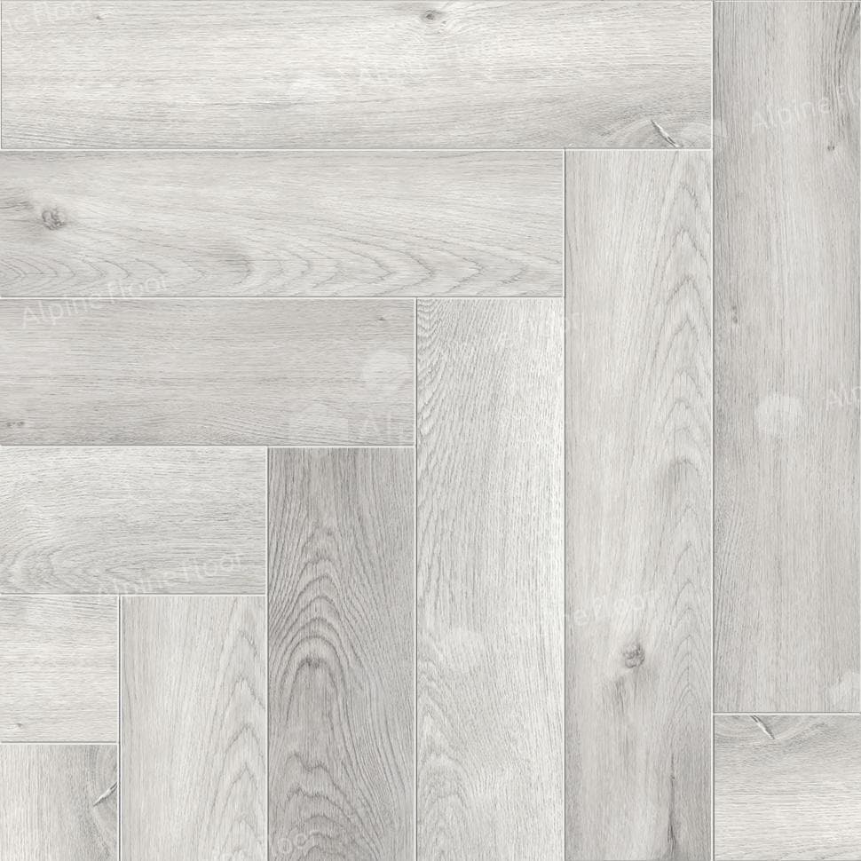 SPC ламинат Alpine Floor Light Parquet Дуб Лейтена ЕСО 13-18 600x125 4 мм