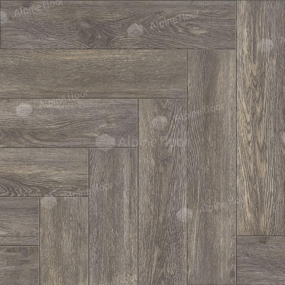 SPC ламинат Alpine Floor Light Parquet ВЕНГЕ ГРЕЙ ЕСО 13-8 600x125 4 мм
