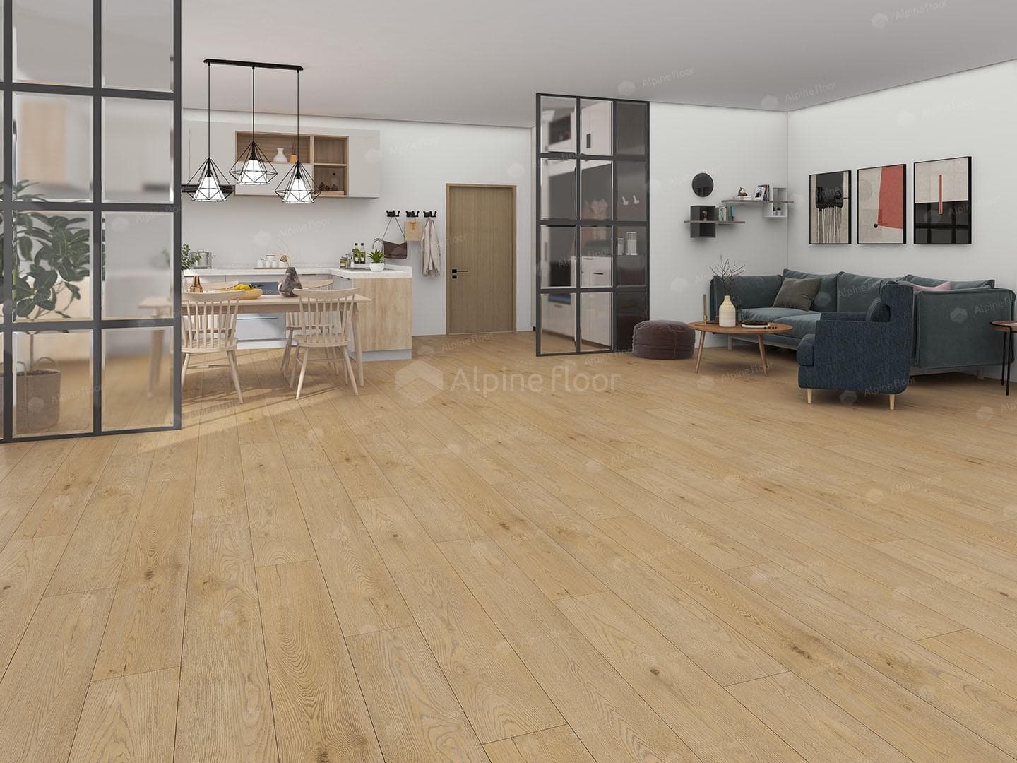 SPC ламинат Alpine Floor Premium XL Дуб Вега ABA ECO 7-29 1800x229 8 мм