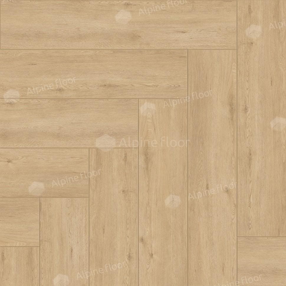SPC ламинат Alpine Floor Light Parquet Дуб Лесат ЕСО 13-26 600x125 4 мм