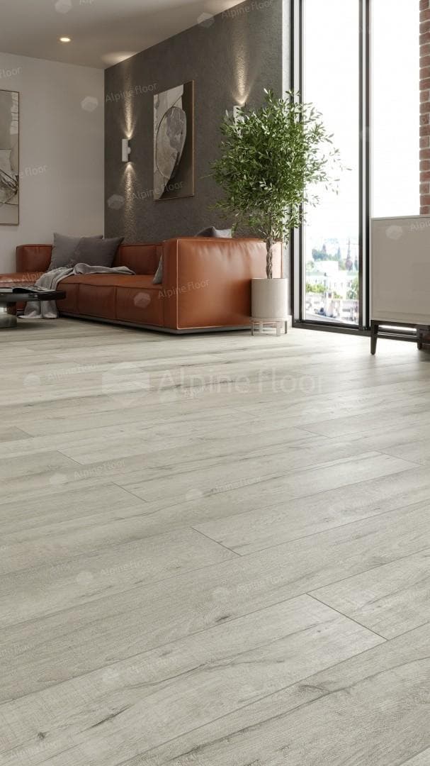 SPC ламинат Alpine Floor Premium XL Дуб серебряный ABA ECO 7-22 1220x183 8 мм