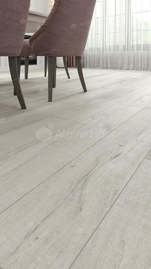 SPC ламинат Alpine Floor Premium XL Дуб слоновая кость ABA ECO 7-17 1220x183 8 мм