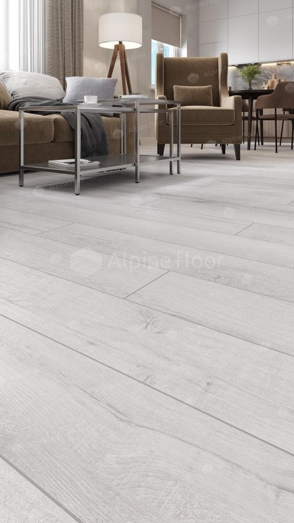 SPC ламинат Alpine Floor Premium XL Дуб морская пена ABA ECO 7-21 1220x183 8 мм