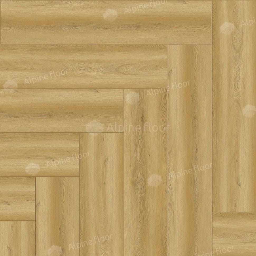 SPC ламинат Alpine Floor Light Parquet Дуб Поллукс ЕСО 13-28 600x125 4 мм