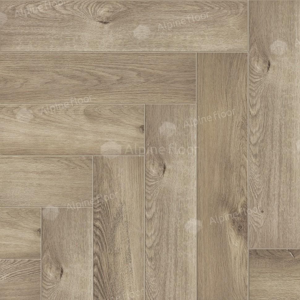SPC ламинат Alpine Floor Light Parquet ДУБ НАТУРАЛЬНЫЙ ОТБЕЛЕННЫЙ ЕСО 13-5 600x125 4 мм