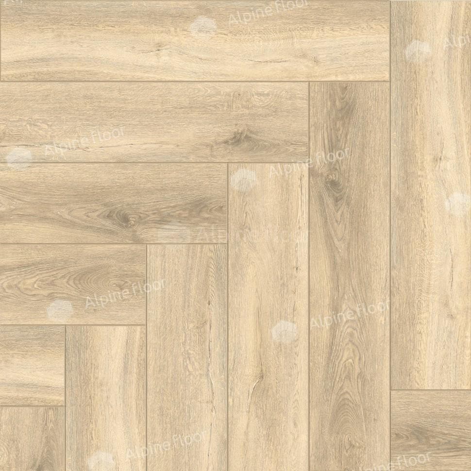 SPC ламинат Alpine Floor Light Parquet Дуб Ригель ЕСО 13-24 600x125 4 мм