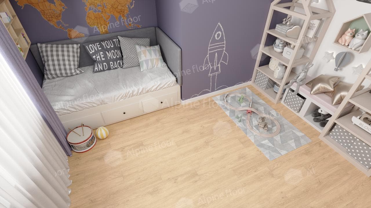 SPC ламинат Alpine Floor Classic Light Дуб Ваниль Селект ECO 106-22 MC 1220x183 3,5 мм