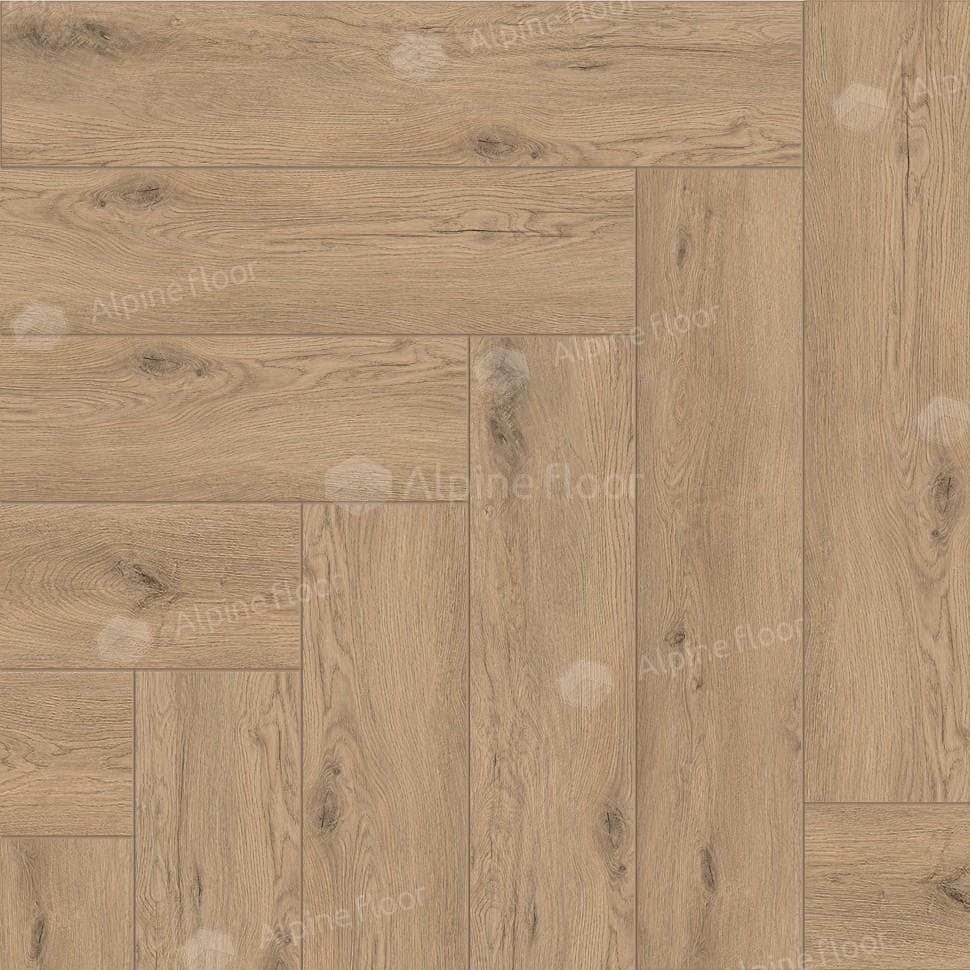 SPC ламинат Alpine Floor Light Parquet Дуб Алиот ЕСО 13-23 600x125 4 мм